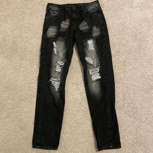 Ripped jeans size 30. $40